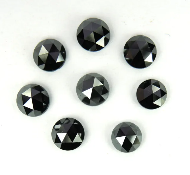 Natural Loose Diamonds Round RoseCut Black I3 Clarity 3.10 to 3.30MM 1.0 Ct J7-5