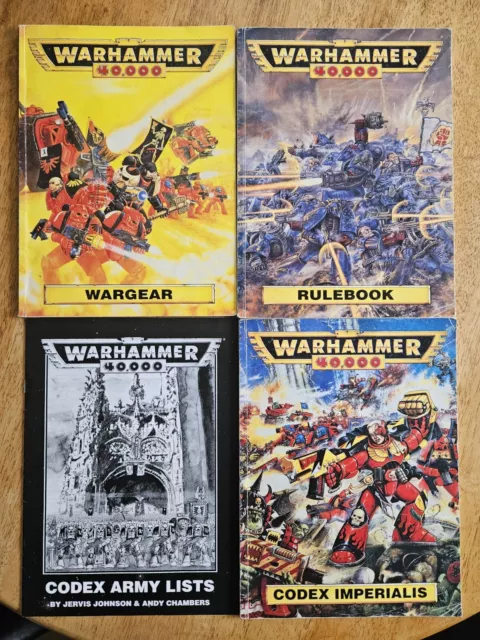 Warhammer 40k 2da edición libro de reglas Wargear Imperialis Army Lists 1993