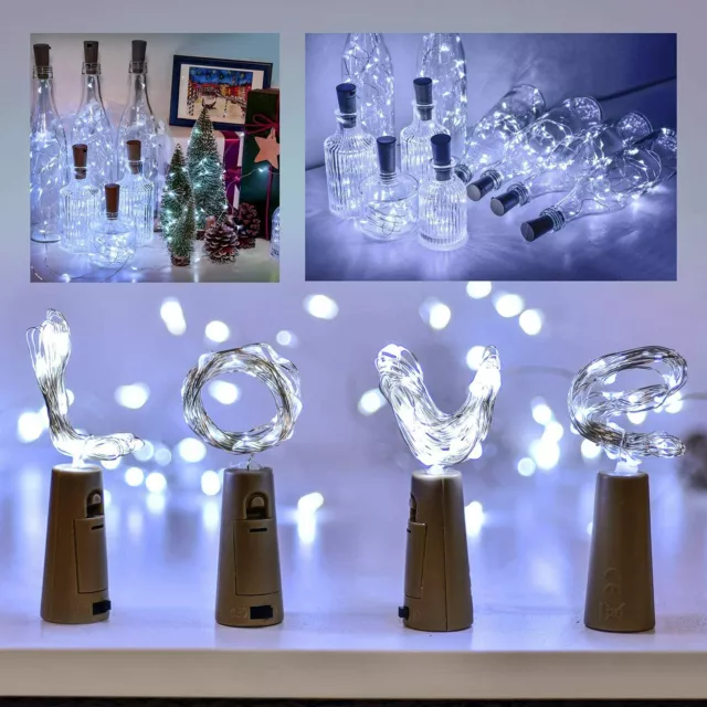 Bottle Lights Fairy String Cork Shaped LED Wedding Christmas Decoration 2M 20LED