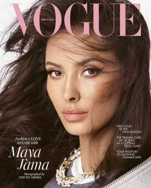 VOGUE BRITISH UK Magazine August 2023 Maya Jama New Season Fashion