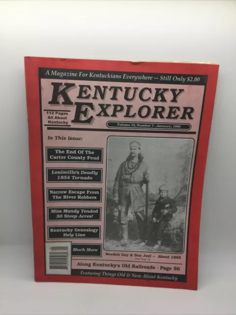 Kentucky Explorer Magazine Issues Genealogy History Stories Pictures Jan 1999