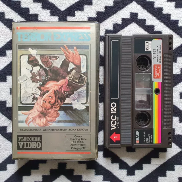 Terror Express RARE UK Fletcher PRE-CERT VIDEO 2000 TAPE!! Cult Classic OOP