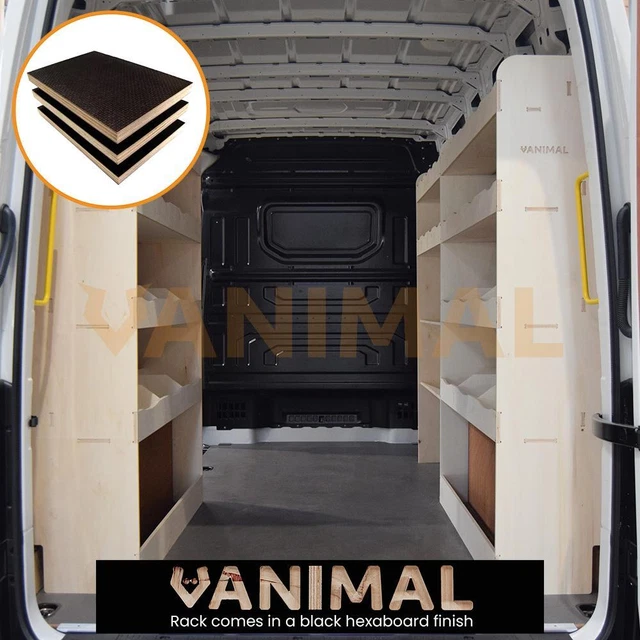 VW CRAFTER 2006- MWB Hexaboard Triple Van Racking System with x2 ...