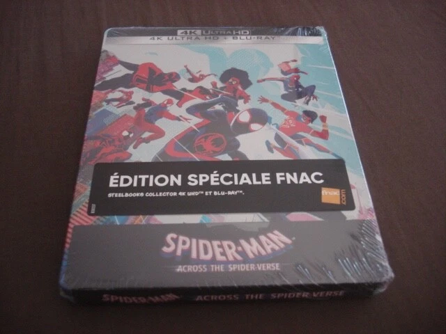Blu ray 4K + 2D steelbook "Spider-Man : Across The Spider-Verse" édition FR FNAC