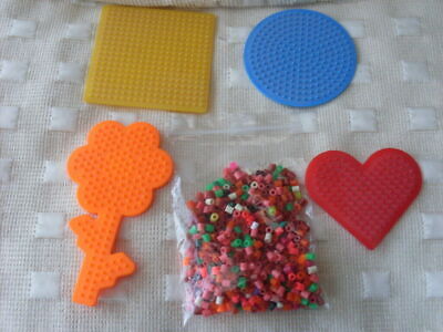 Hama Approx Mixed Colours With Hippo & Crocodile Boards 2000 Hama Beads 