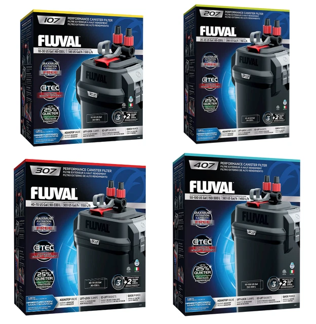 FLUVAL AQUARIUM FILTER External 107 207 307 407 Canister Filtration
