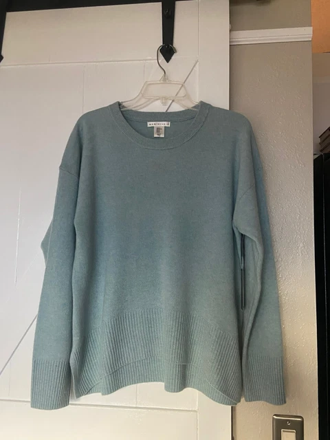 GORGEOUS BNWT MAX Studio 100 2 ply cashmere stepped hem jumper M