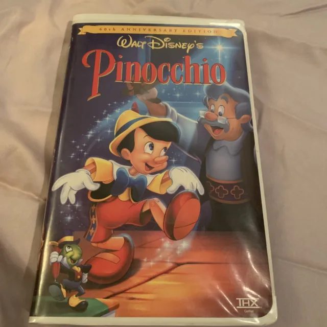 Pinocchio VHS 1999, Clam Shell Gold Collection) Special 60th Anniversary Edition