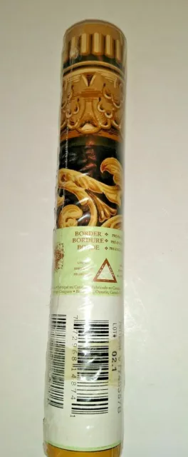 Cubiertos de pared internacionales vintage pergamino victoriano borde 1 rollo nuevo sellado