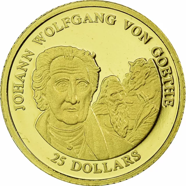 [#27329] Monnaie, Liberia, 25 Dollars, 2001, FDC, Or