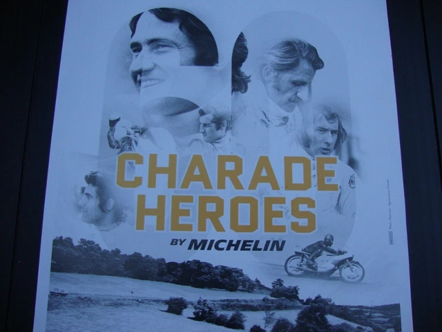 AFFICHE 60ÉME ANNIVERSAIRE CIRCUIT AUTOMOBILE DE CHARADE BY MICHELIN