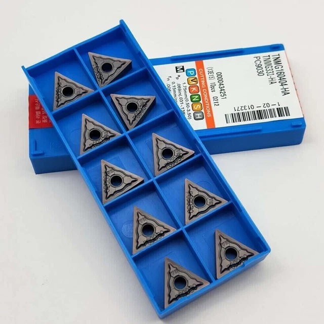 10PCS TNMG160404 HA Carbide Inserts for Strong Grip Strength in Large Trimming