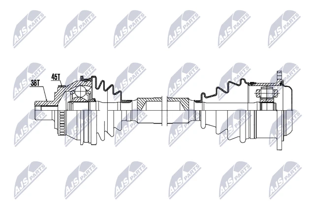 Arbre De Transmission Avant Droit Pour Renault Twingo I C06 1.2L 1993-2007 - Avec Bague ABS - Qualité Premium