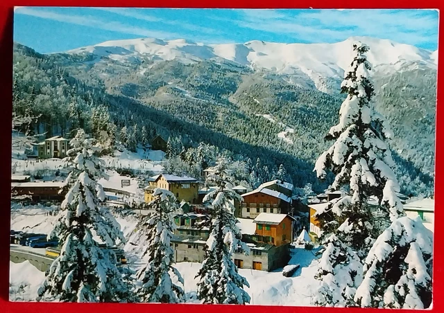 Cartolina Abetone Panorama Del Centro Sullo Sfondo Il M. Gomito