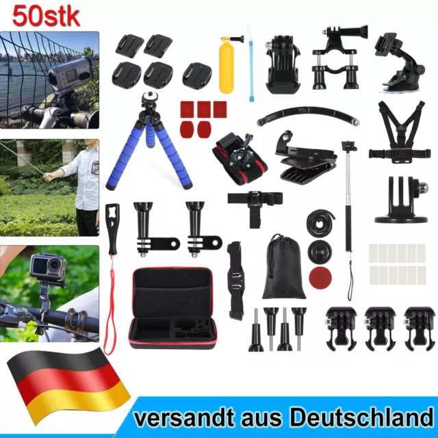 50 In 1 Action Kamera Zubehör Kit Set Halterung Für Gopro Hero 10 9 8 Max 7 6 5