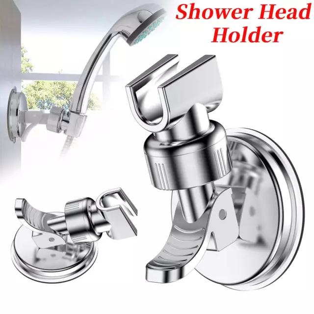 Adjustable Shower Head Holder Suction Cup Handheld Wall Mount Bathroom Bracket