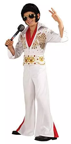 DLX ELVIS - FANCY DRESS COSTUME (SIZE: S) Unisex Costumes NEW