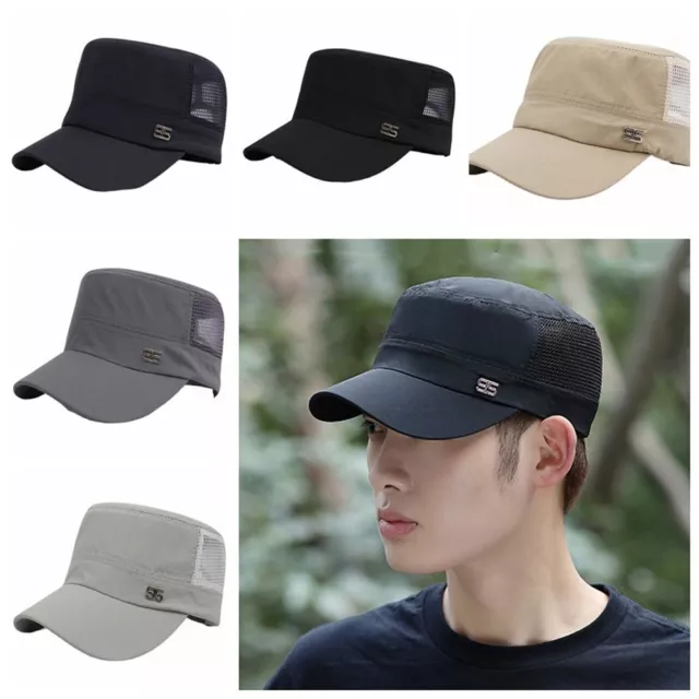 Mesh Hollow Men's Fishing Cap Sun Protection Summer Baseball Cap  Summer/Spring