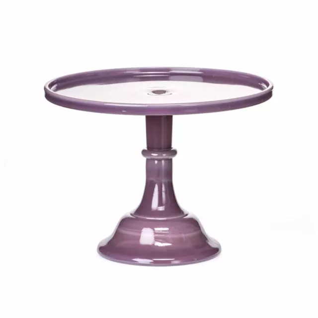 Mosser Glass 10" Cake Plate | Eggplant