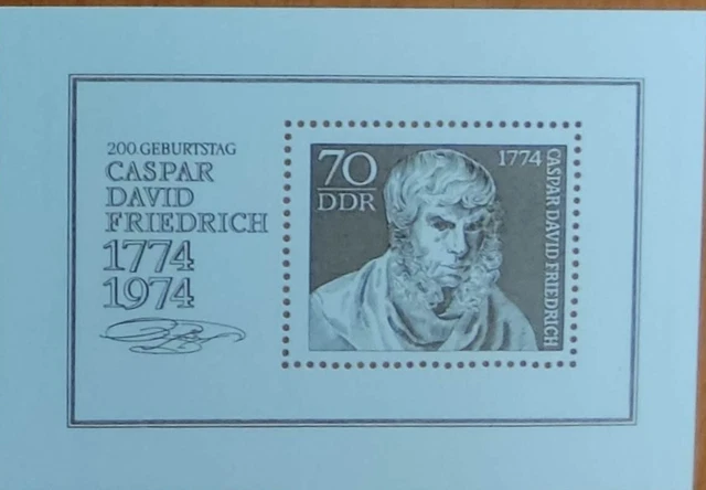 Block 40 +200. Geburtstag von C. D. Friedrich+ 1974+ postfrisch+ Michel Nr. 1962