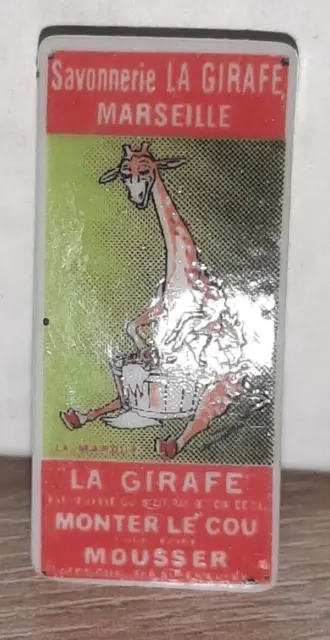 Ref2 Fêve brillante Les affiches anciennes plaques emaillées savon la girafe