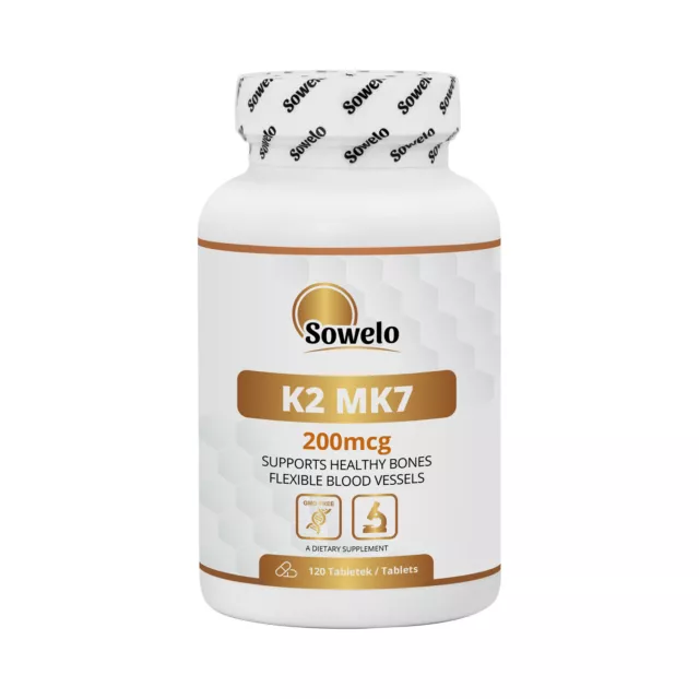 SOWELO VITAMIN K2 MK7 200mcg TABLETS