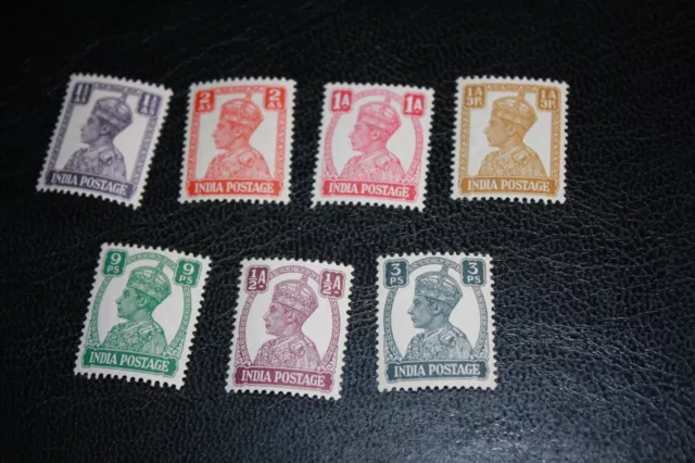 PA 76 Lot Briefmarken postfrisch Indien Dauerserie König Edward