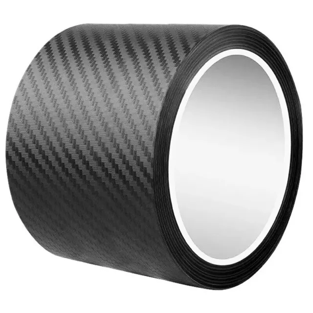 10cm*5m Carbon Fiber Car Sticker Door Sill Scuff Anti Scratch Tape Protector UK