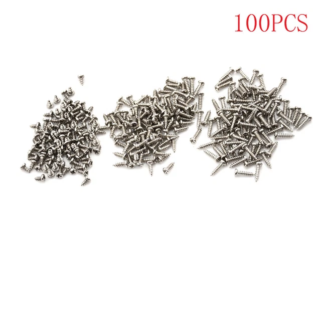 100PCS M2 SCREW Thread Diameter Round Head Cross Screws Self Tapping ...