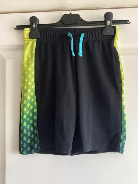 Boys Black & Green Shorts  - Age 8 years - VGC