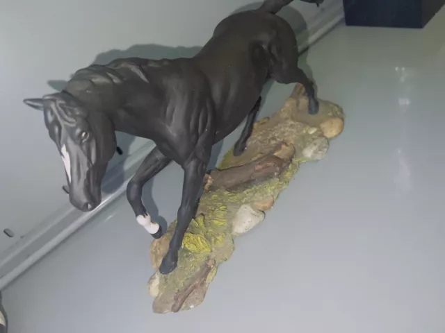 Royal Doulton DA179 Black Bess Matt 19cm Horse Figurine - 12 inches
