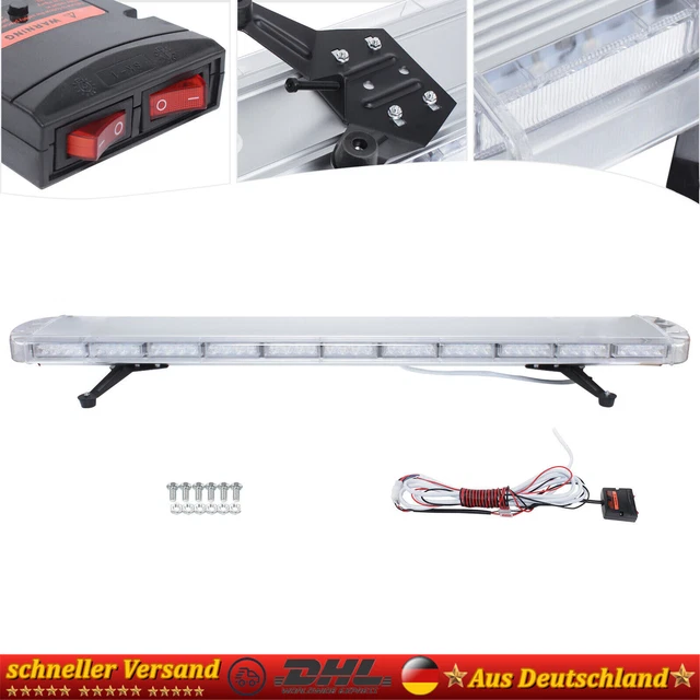 96 LED LICHTBALKEN Warnbalken Abschleppwagen Rundumleuchte Warnleuchte Light 386615874138