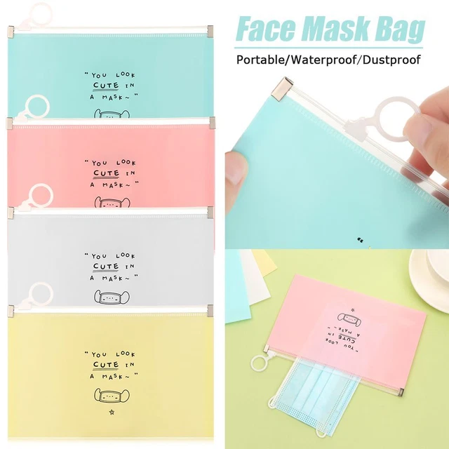 Organizer Face Mask Box Storage Boxes Mask Storage Case Face Covering Holder