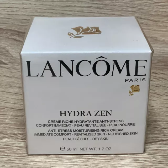 LANCOME HYDRA ZEN Crème riche Hydratante anti stress 50ml Peau revitalisée 2