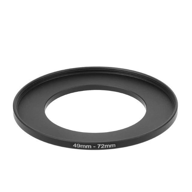 Anelli step up in metallo 49 mm a 72 mm adattatore obiettivo filtro fotocamera accessori strumenti nuovo