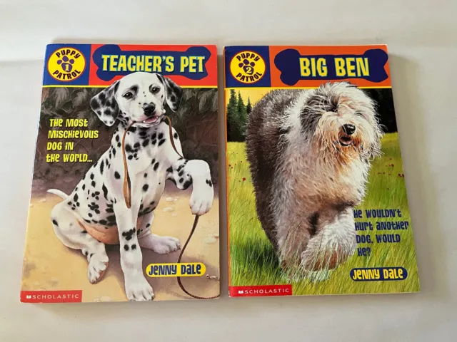 Puppy Patrol Children's Chapter Paperback Books (2) Big Ben and Teacher's Pet