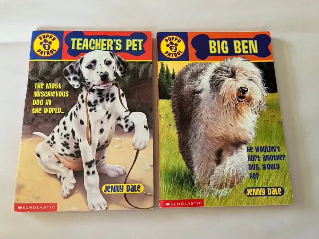 Puppy Patrol Children's Chapter Paperback Books (2) Big Ben and Teacher's Pet
