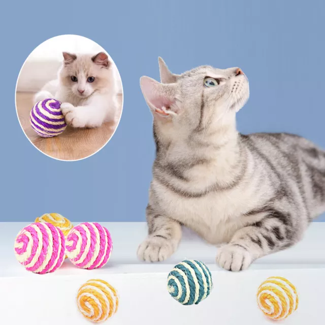 Colore Casuale Gatto Gioco Masticazione Cattura Giocattolo 5 Pz Pet Rolling -