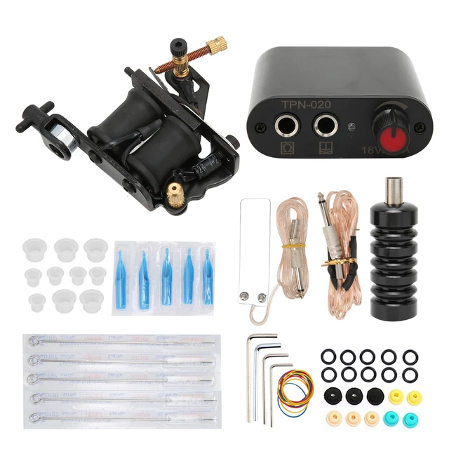 (1)Kit De Machine à Tatouer Professionnelle Ensemble De Machine à Tatouer