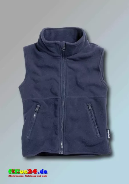 Playshoes Bambini Fleeceweste Gilet IN Pile IN Blu Marino Blu Tg. 80 Fino 140