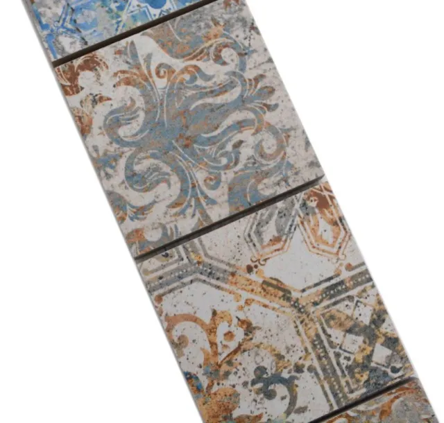Bordo in ceramica listello decorativo mosaico bordo mosaico effetto vintage WB16BOR-71CV