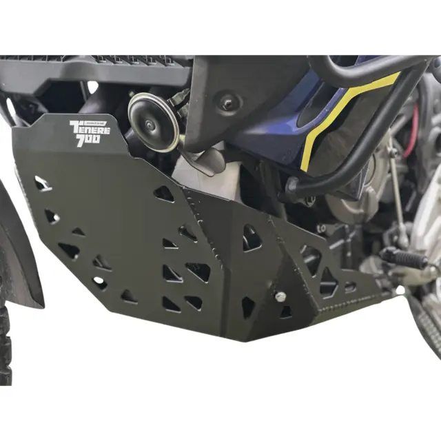 Yamaha Tenere 700 T7 World Raid Bash Skid Sump Guard Plate in Black -  2022-2023