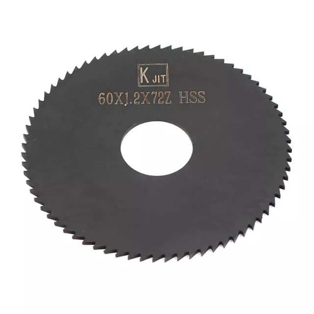 60mm x 1.2mm x 16mm Black HSS 72T Slitting Slotting Saw Cutter Cutting Tool