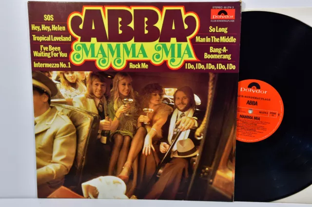 ABBA  --  MAMMA MIA - Polydor Records 1975 Club Edition (EX/EX)