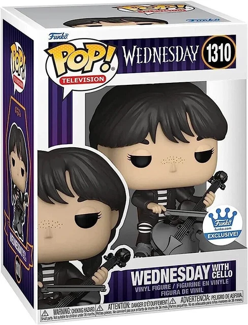 Wednesday 1310# Funko POP!  Wednesday Addams with Cello Vinyl Action Figures