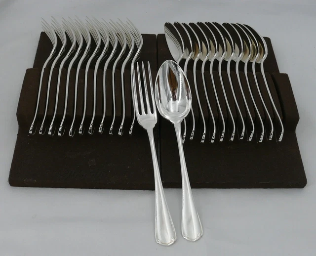 12 COUVERTS À entremet CHRISTOFLE modèle COQUILLE VENDOME métal argenté 17 cm EUR 300,00 - FR