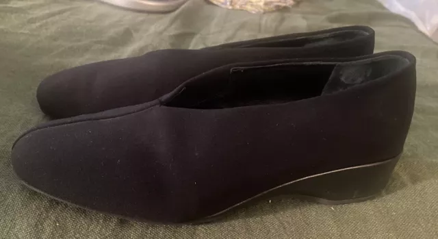 Thierry Rabotin 38 8 Black Slip On Shoes Excellent!