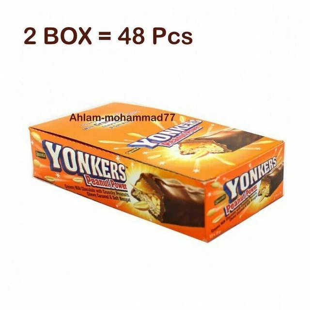 48X Yonkers Caramello Al Cioccolato Al Latte Caricato Con Arachidi Croccanti