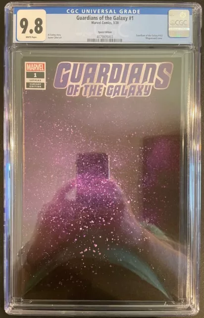 GUARDIANS OF THE GALAXY #1 CGC 9.8 **1:200 Space VARIANT Edition**  RARE HTF NM+