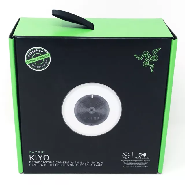 Razer Kiyo Full HD 1080p Streaming Webcam Camera Illumination RING Light NEW